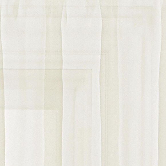 NEW Regal Home Voile Solid Rod Pocket Ascot Valance Ivory White 54" x 20" - Picture 3 of 7